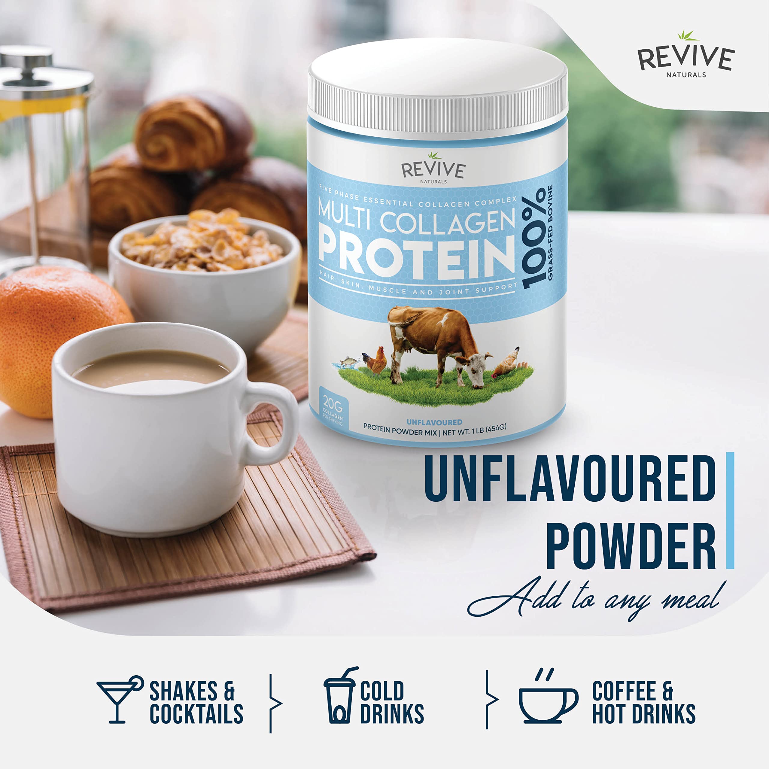 Revive Naturals en batidora preparando smoothie nutritivo y cremoso
