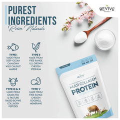 Revive Naturals frasco abierto con polvo visible, fácil de servir