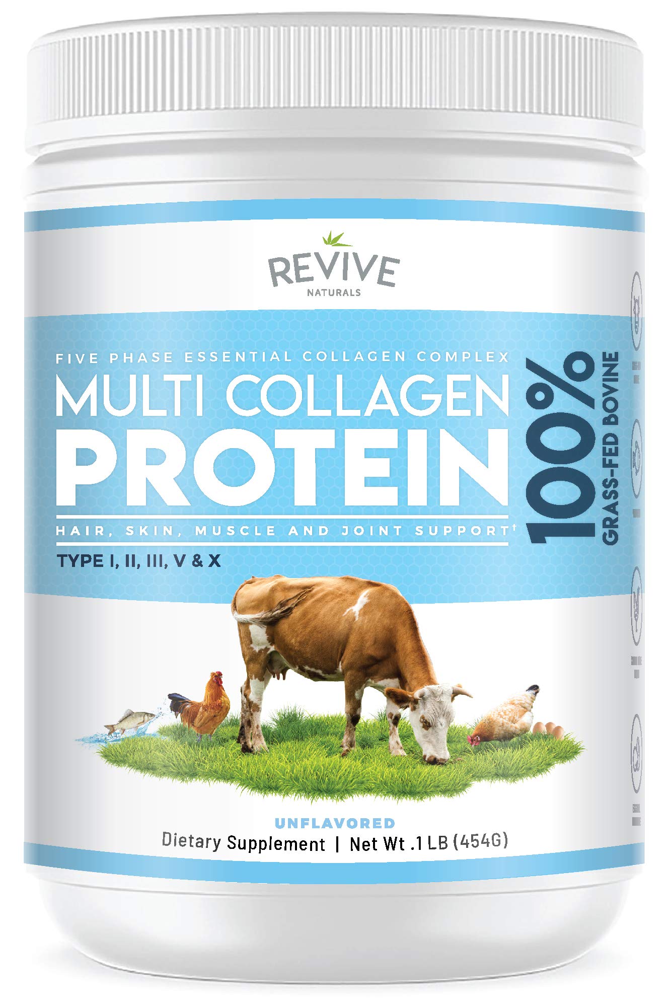 Revive Naturals frente del envase mostrando la etiqueta y beneficios