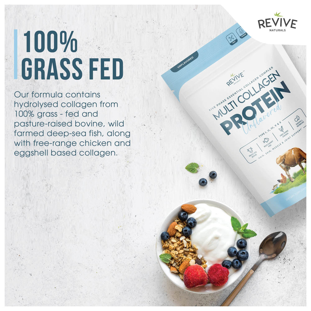 Revive Naturals batido preparado en cocina, uso diario conveniente