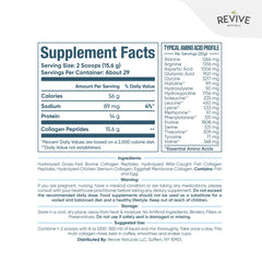 Revive Naturals textura del polvo hidrolizado, fácil disolución visible