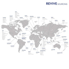 REVIVEEO etiqueta en primer plano mostrando origen australiano y calidad