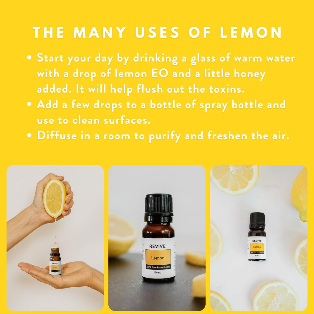 REVIVEEO con limones frescos ilustrando aroma cítrico natural