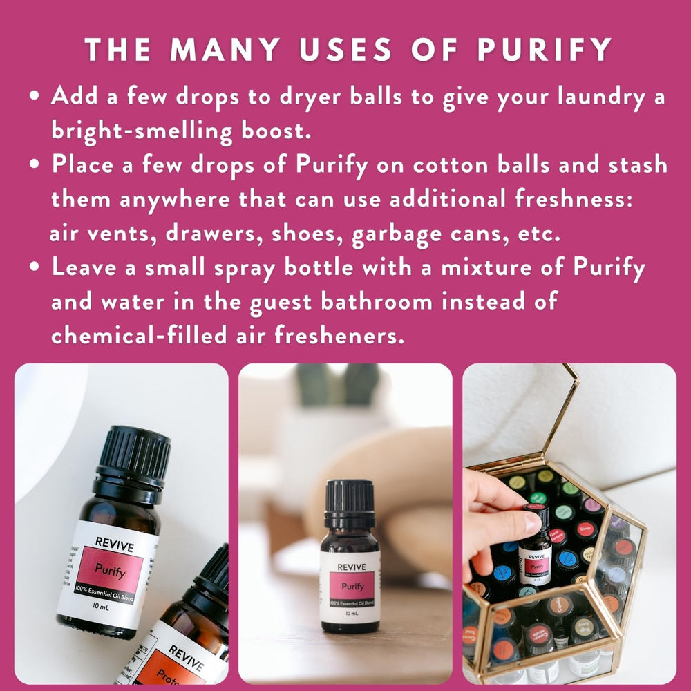 REVIVEEO Purify junto a plantas secas (citronela, romero), muestra composición natural