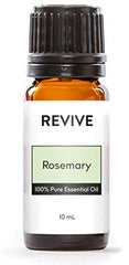 REVIVEEO botella frontal de aceite de romero mostrando etiqueta y aroma claro