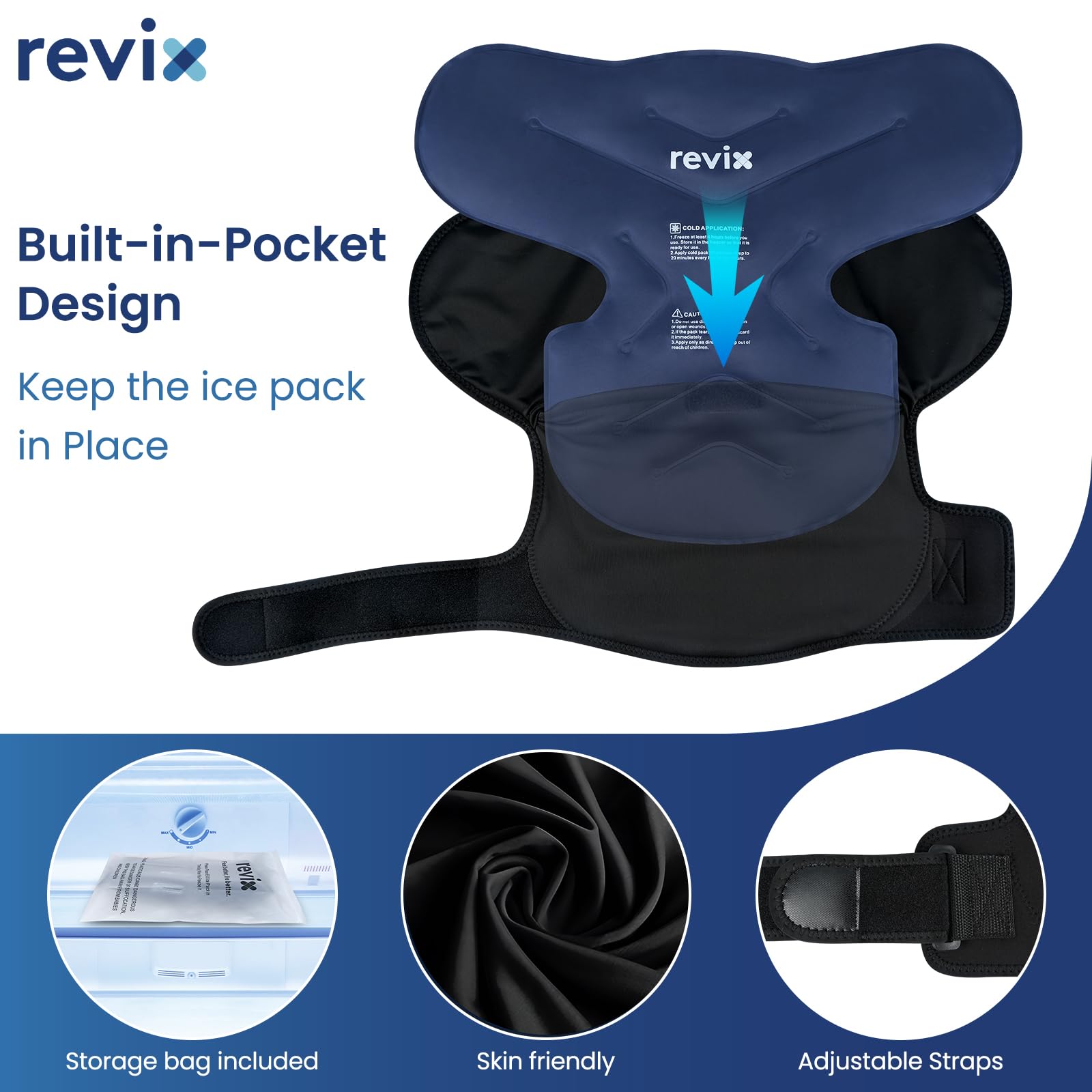 REVIX enfoque del gel flexible que asegura enfriamiento uniforme y seguro