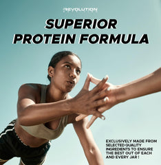 Revolution Nutrition en ambiente de gimnasio, ideal para antes o después del entrenamiento