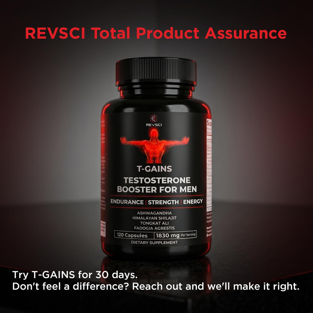 Revolution Science T-GAINS certificado de calidad en laboratorio para mayor confianza