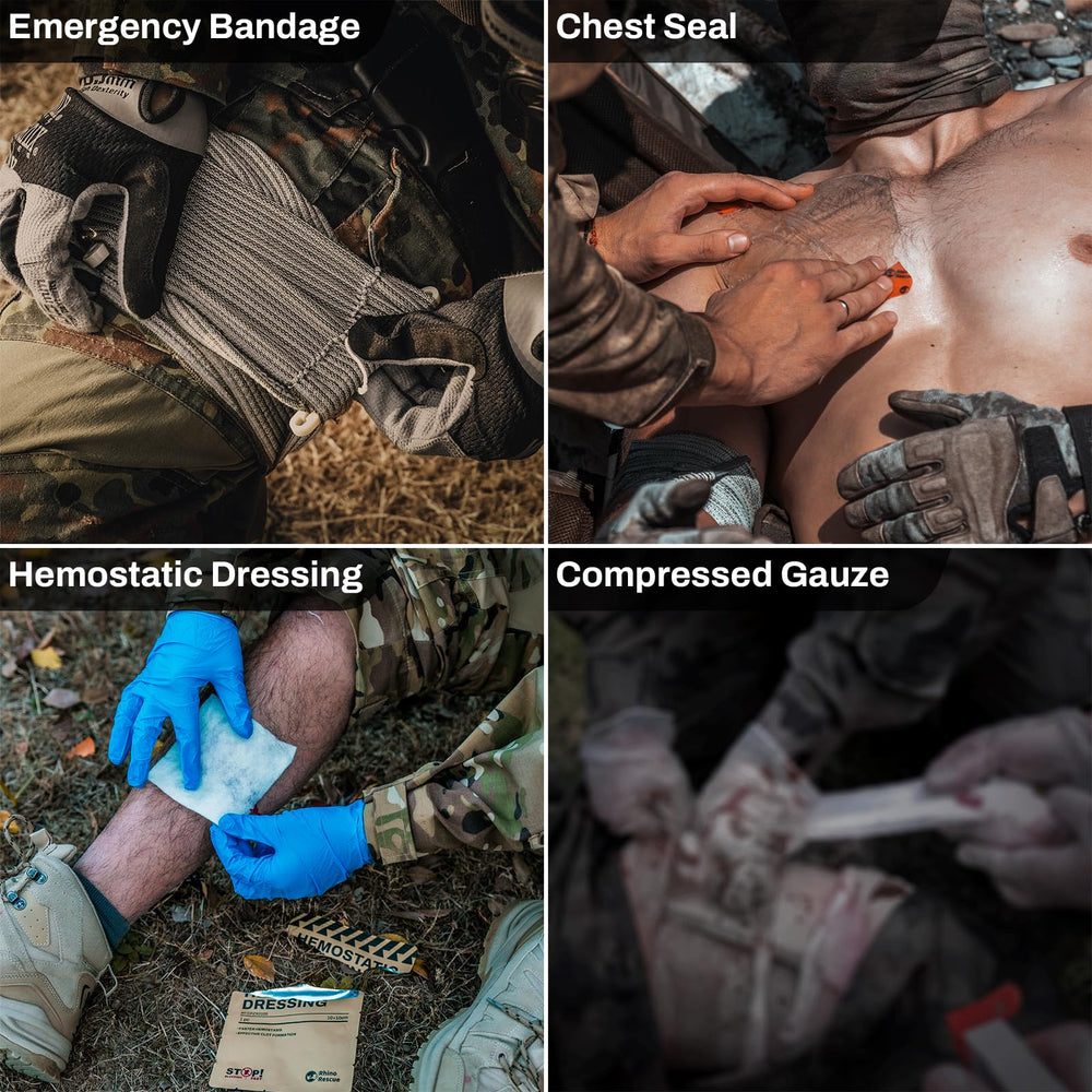 RHINO RESCUE interior organizado TCCC para localizar suministros velozmente