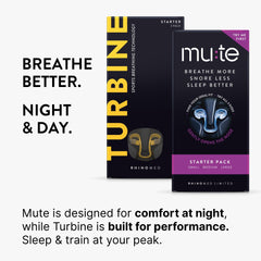 Rhinomed Mute en dormitorio, ambiente nocturno que sugiere sueño tranquilo