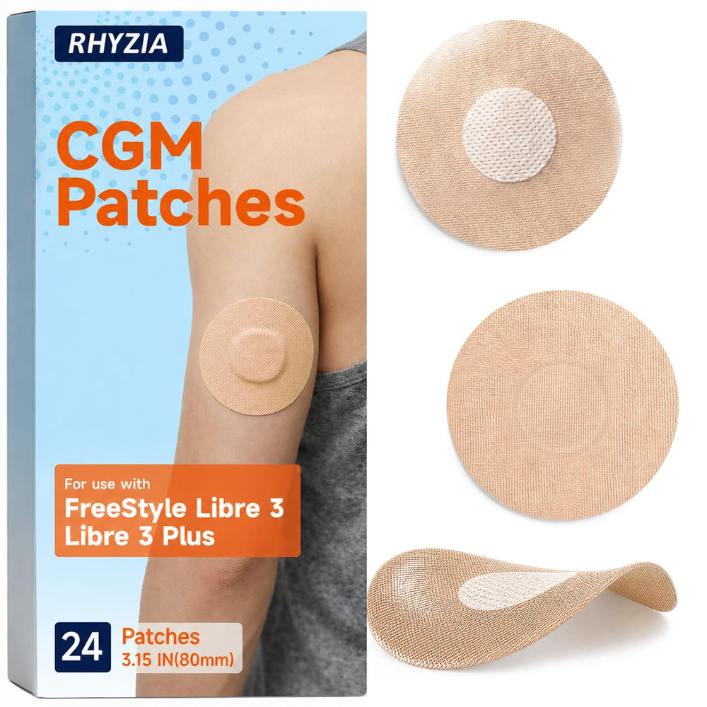 RHYZIA parche frontal en empaque mostrando color nude y protección discreta