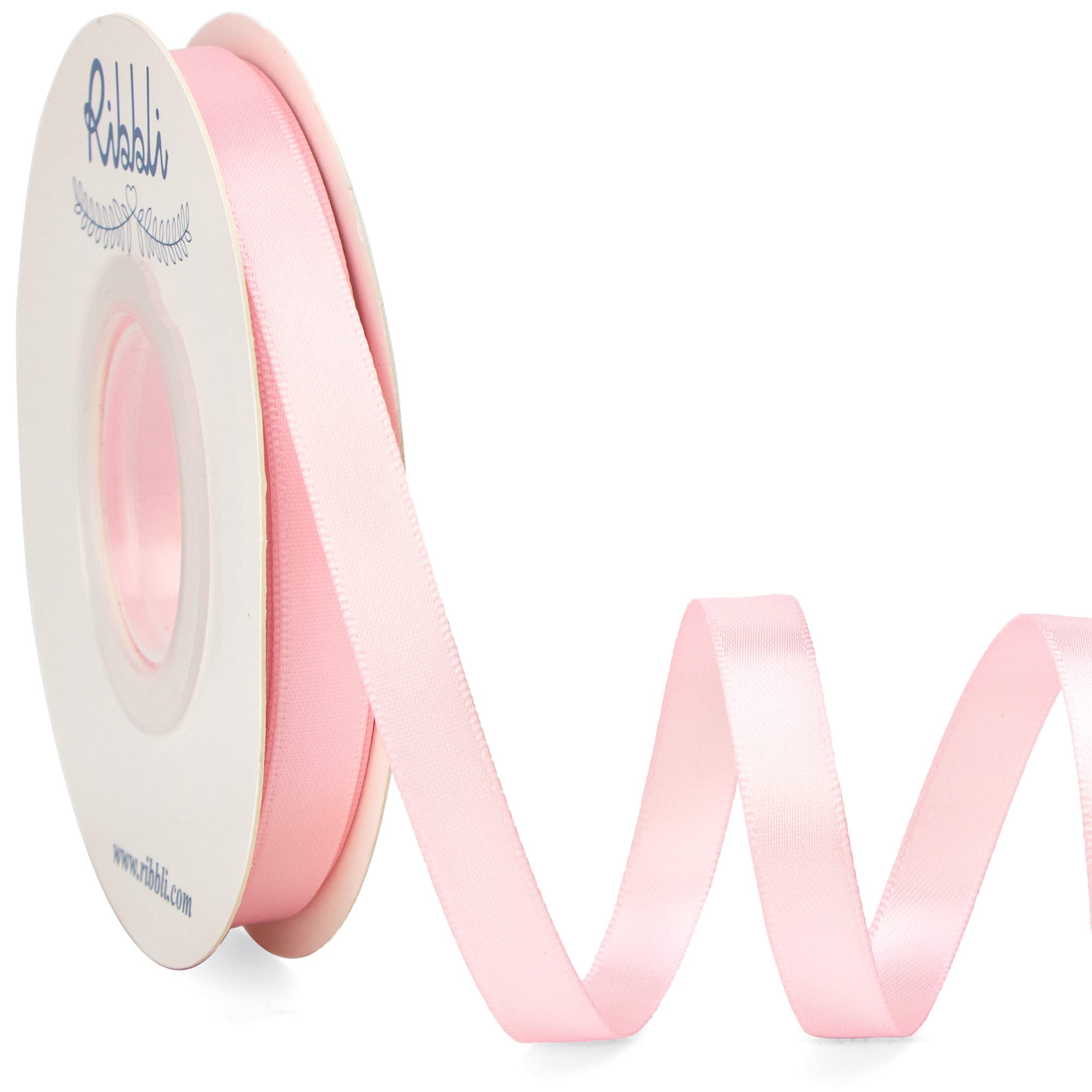 Ribbli cinta frontal en carrete mostrando color rosa claro y acabado elegante