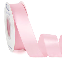 Ribbli paquete frontal de cinta rosa bebé mostrando largo continuo y presentación elegante
