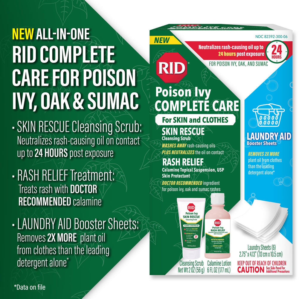 RID Rash Relief botella con calamina para calmar y secar erupciones