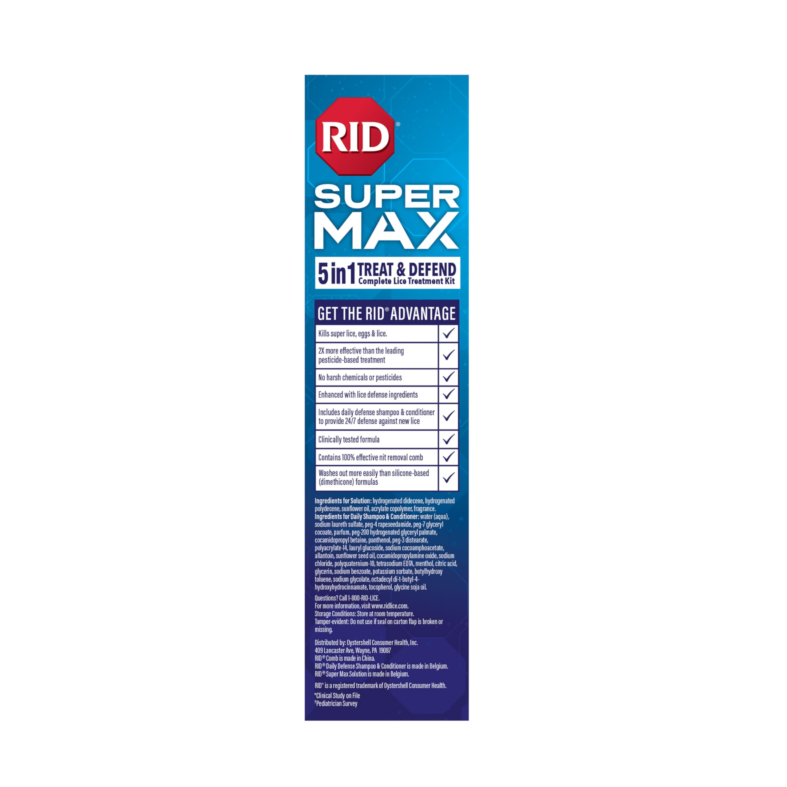 RID aplicación del producto en cabello para tratamiento y alivio