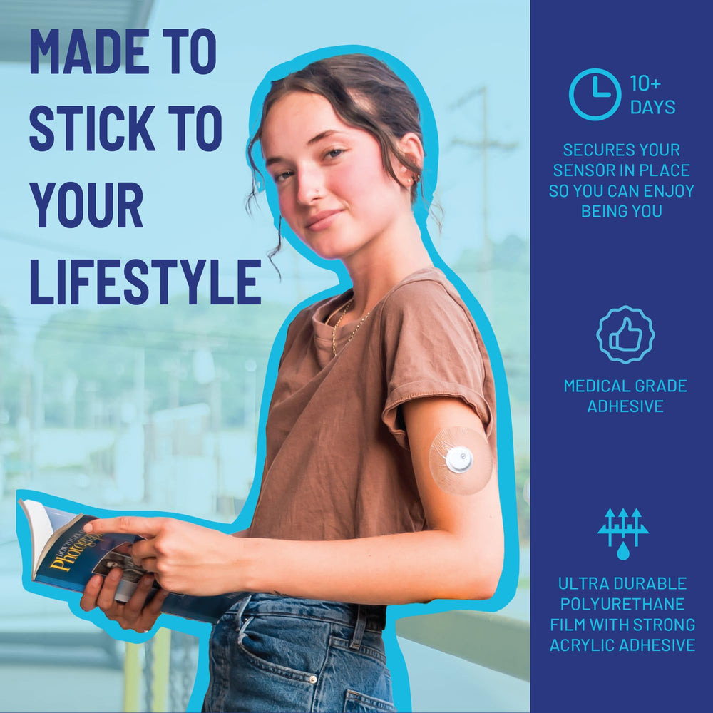 RightCare parche colocado sobre sensor Libre y Dexcom G7, protección fiable