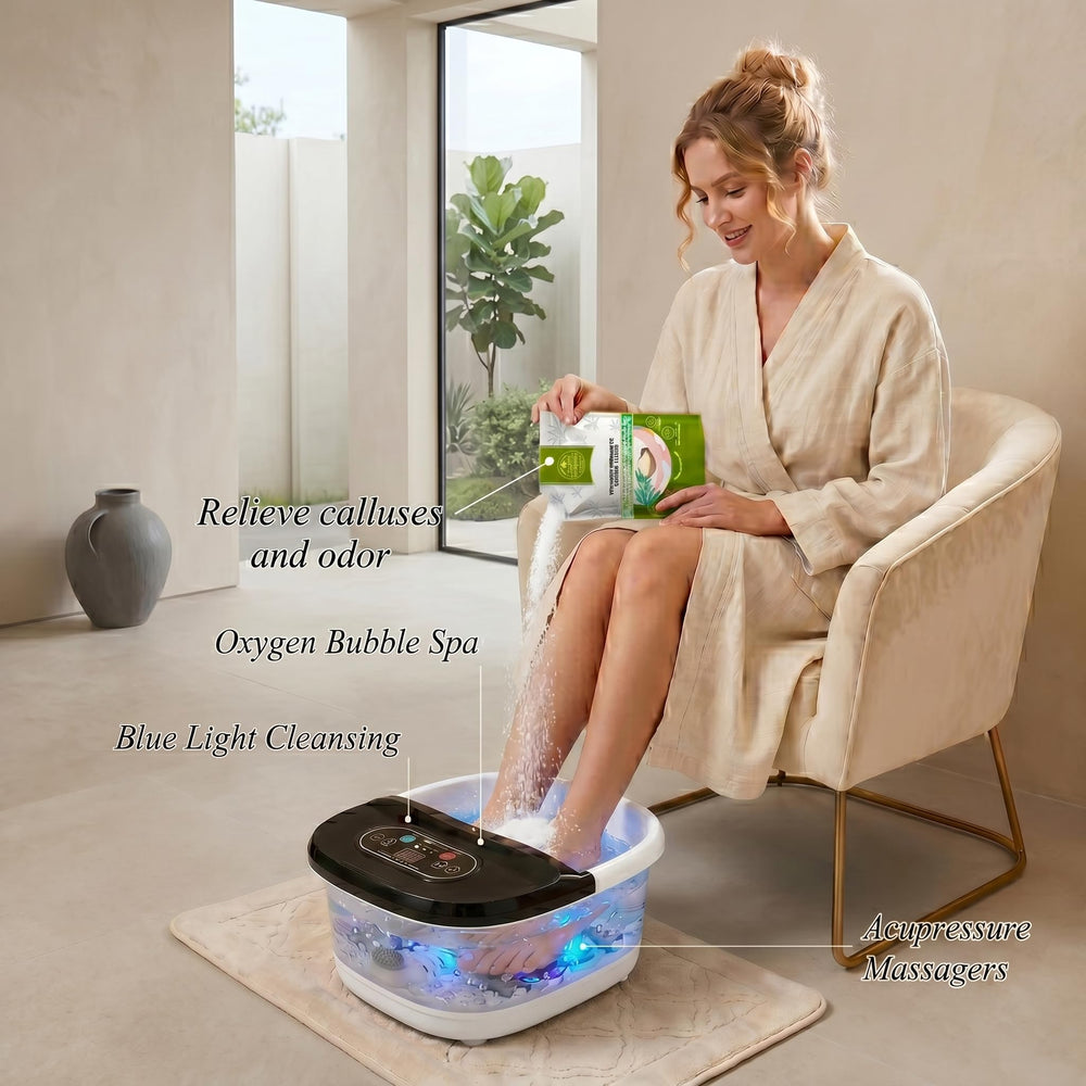 RIGHTMELL luz azul y ozono activos para un remojo más higiénico