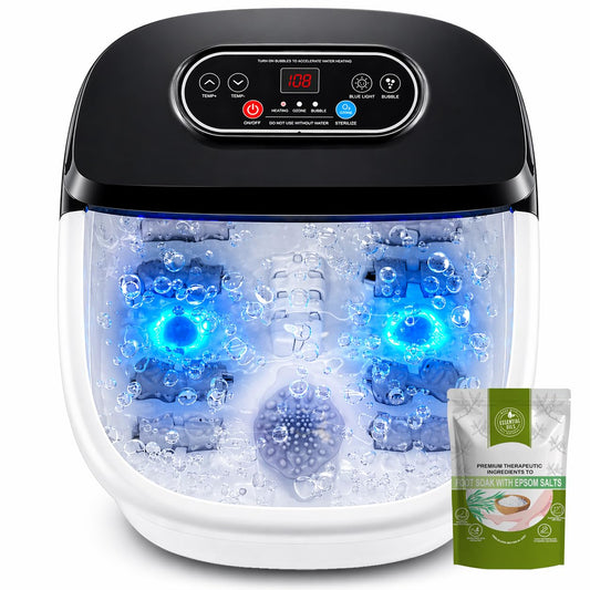 RIGHTMELL vista frontal del spa para pies con diseño ergonómico y gran capacidad