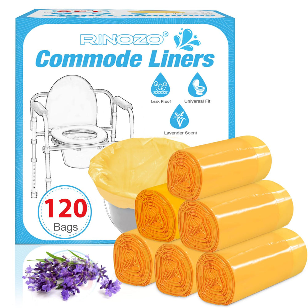 RINOZO caja frontal 120 bolsas lavanda, solución higiénica