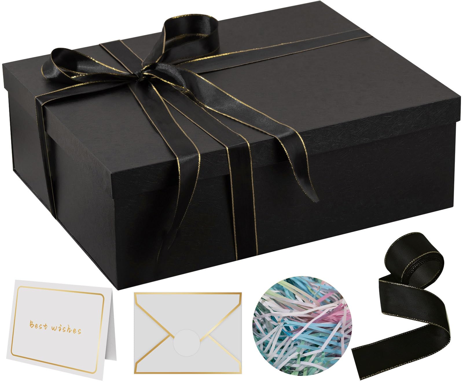 Rinrda caja frontal negra mostrando tapa y acabado elegante