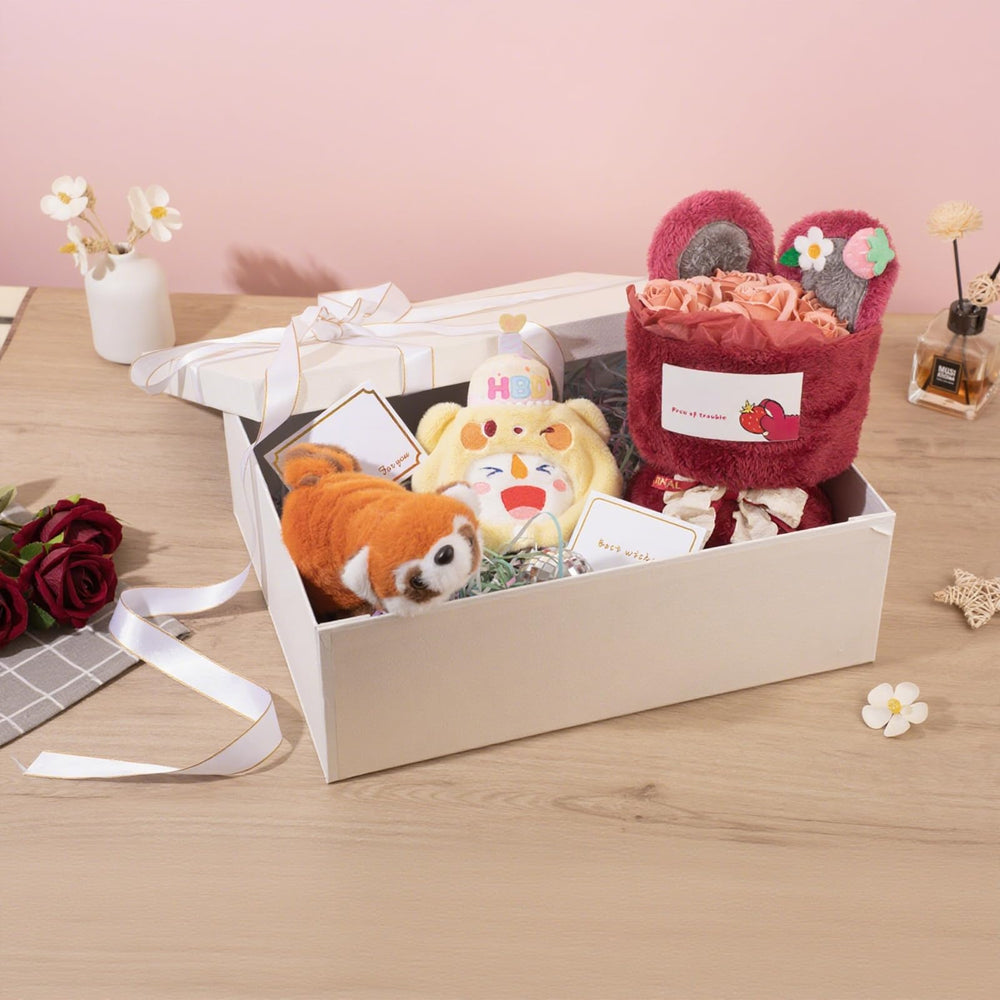 Rinrda caja en uso empaquetando ropa y accesorios como set completo
