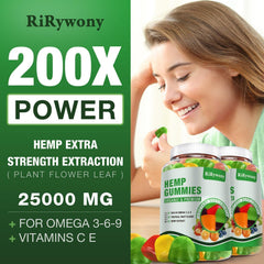 RiRywony Health gomita en primer plano que destaca textura y sabor natural