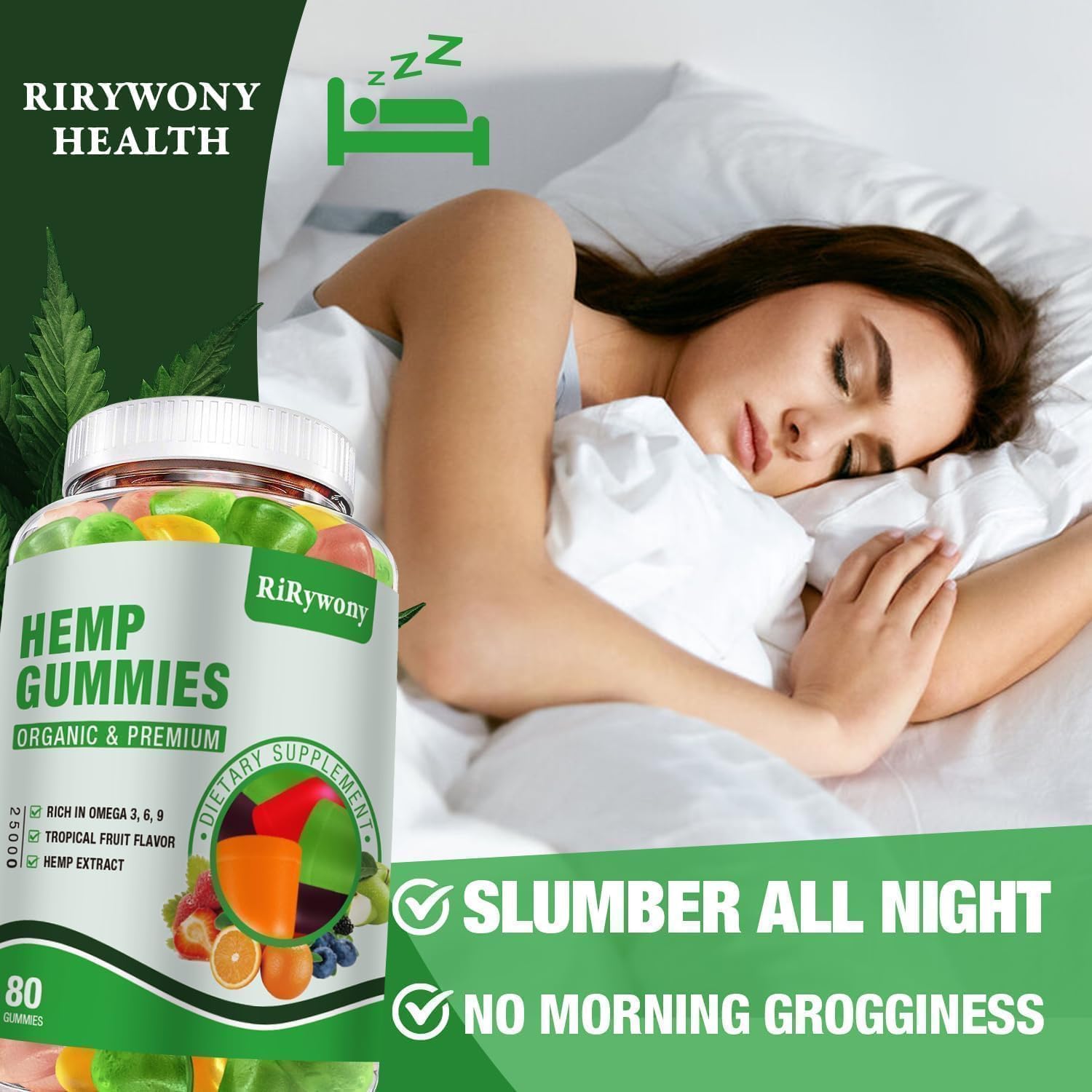 RiRywony Health corte de gomita para apreciar consistencia y ingredientes