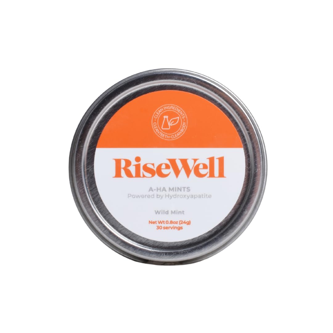 RiseWell envase delantero mostrando 30 mints y beneficio de frescor inmediato