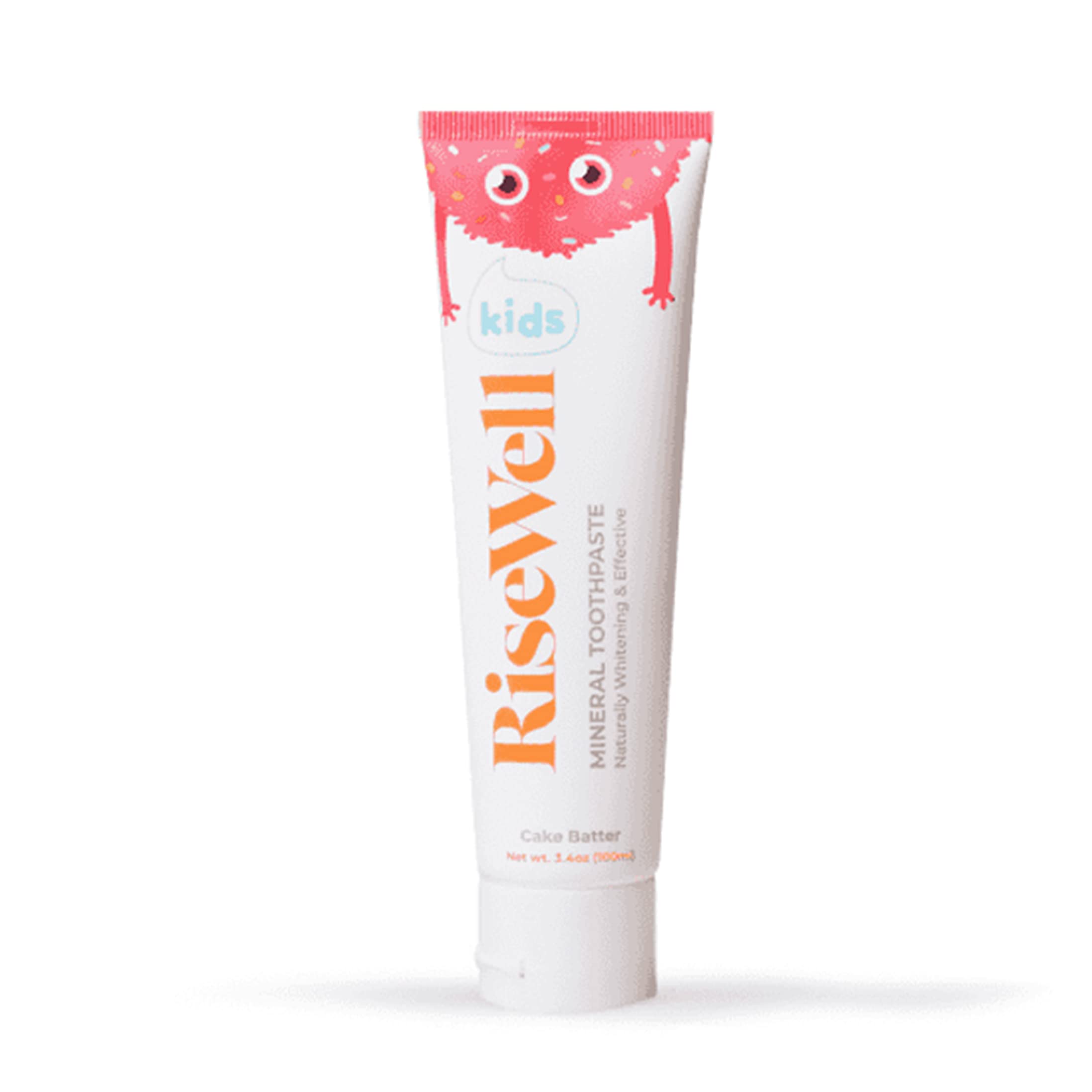 RiseWell frente del empaque mostrando sabor cake batter y beneficios seguros