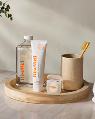 RiseWell tubo junto a neceser de viaje, tamaño 3.4 oz fácil de transportar