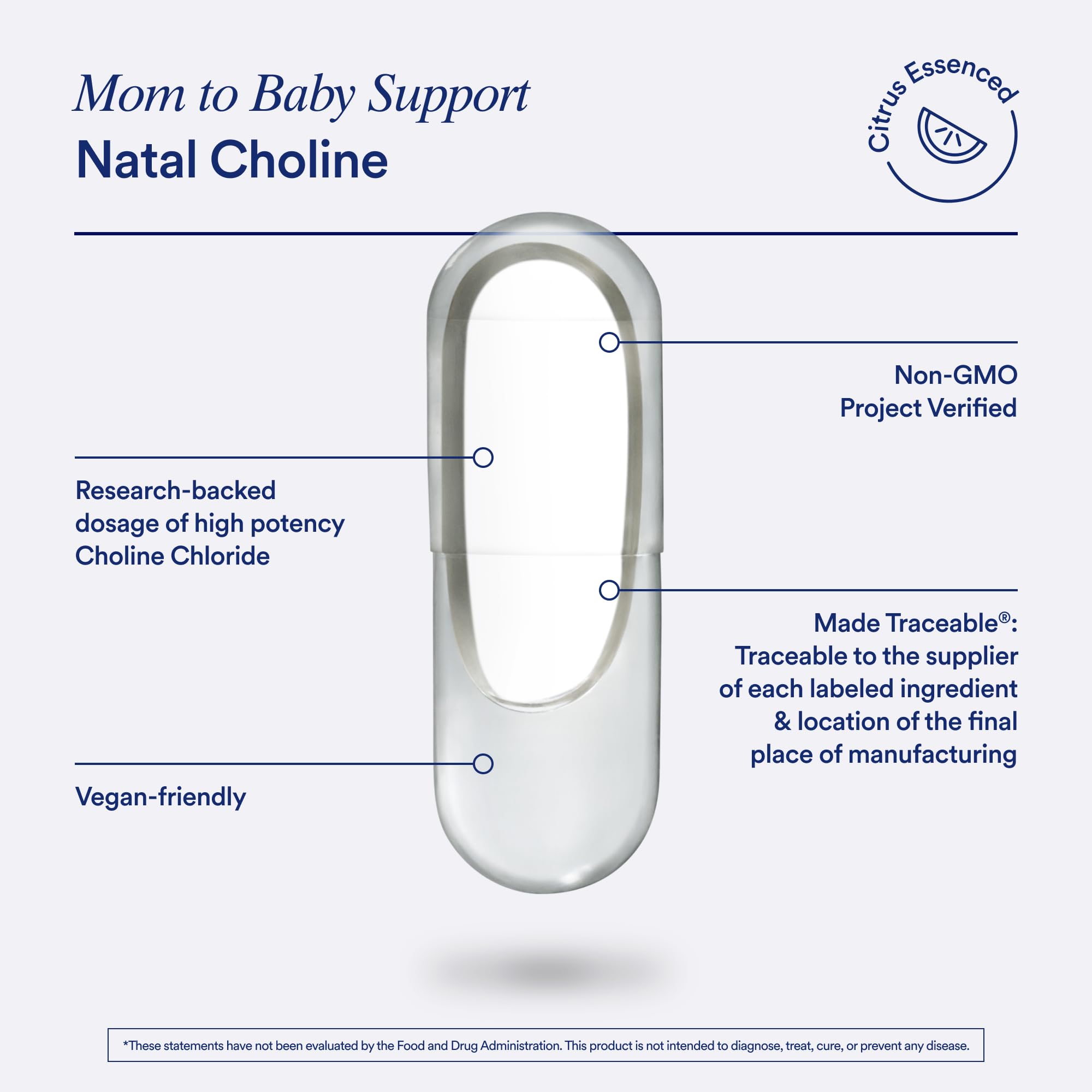 Ritual Natal Choline estilo de vida mujer embarazada usando suplemento