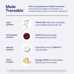 Ritual etiqueta con lista de ingredientes trazables y origen