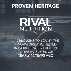 RIVAL NUTRITION producto en ambiente de gimnasio transmite apoyo calórico para entrenamientos