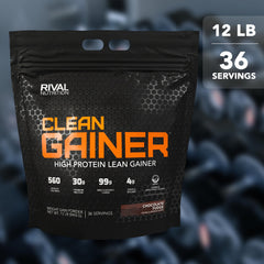 RIVAL NUTRITION envase 12 lb en comparación de tamaño para planificación de uso