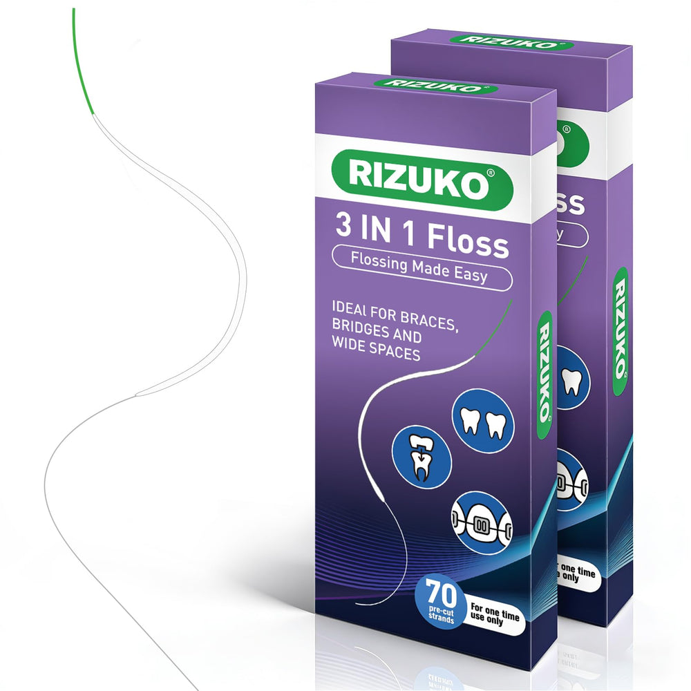 Rizuko embalaje frontal mostrando 70 tiras listas para usar y conveniencia