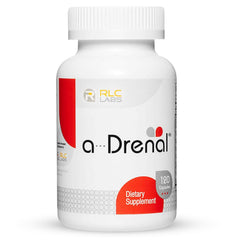RLC Labs a-Drenal frontal del envase mostrando diseño y beneficio claridad