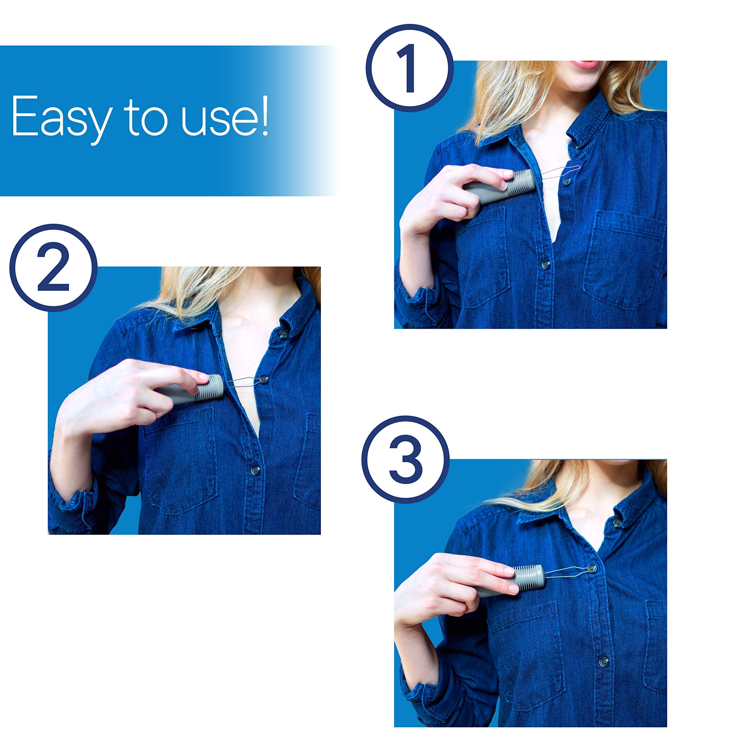 RMS button hook lazo de alambre liso que evita enganchar la ropa