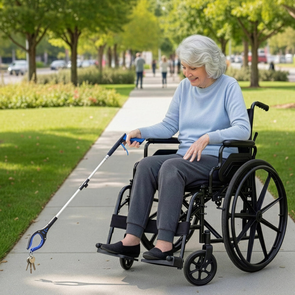 RMS gatillo ergonómico en mano ilustrando menor esfuerzo