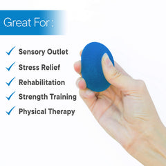 RMS manos usando la pelota para rehabilitación y fortalecimiento