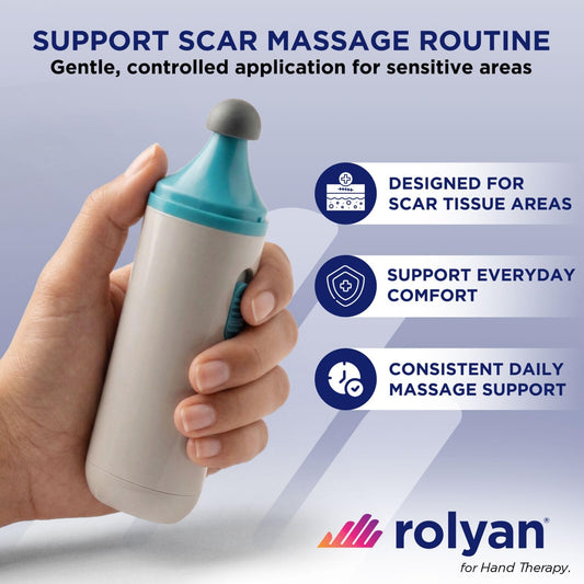 Rolyan cabezal plano en detalle para masaje uniforme y confort