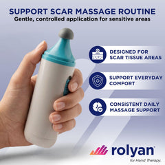 Rolyan cabezal plano en detalle para masaje uniforme y confort
