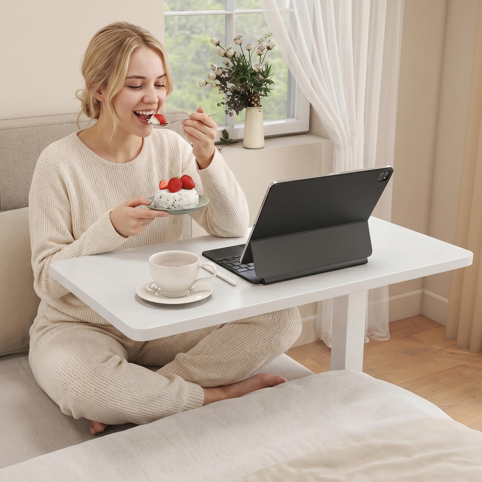 ROMOON superficie amplia 27.55×15.75 pulgadas para laptop y comidas, cómoda