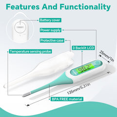 Detalle de la punta flexible Rongfeng, cómoda y segura para bebés
