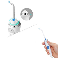 Ronsit detalle de la etiqueta indicando compatibilidad con Waterpik y beneficios