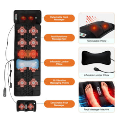Roomark detalle de nodos shiatsu desmontables proporcionando amasamiento profundo