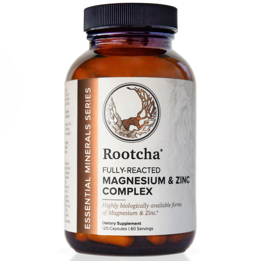 Rootcha frasco delantero mostrando diseño y pureza del suplemento
