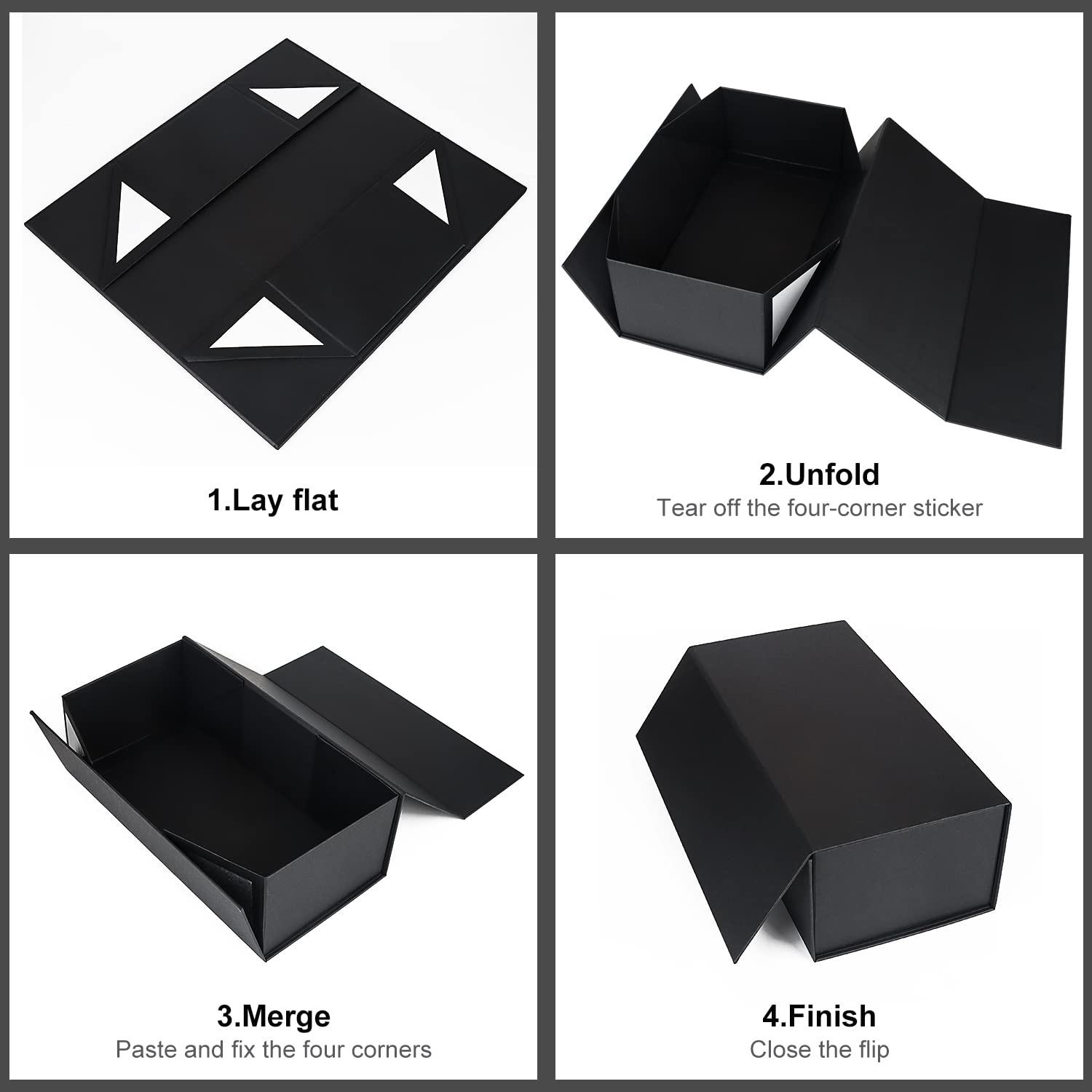 ROSTELACK interior con dimensiones y espacio para regalos cómodos