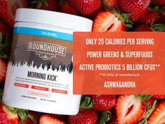 ROUNDHOUSE PROVISION persona tomando la bebida por la mañana, práctica