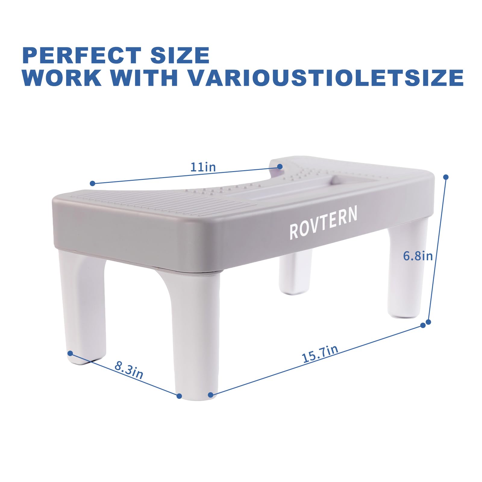 ROVTERN taburete en ambiente de baño mostrando diseño minimalista