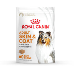 ROYAL CANIN envase frontal mostrando 60 unidades y beneficio de piel hidratada